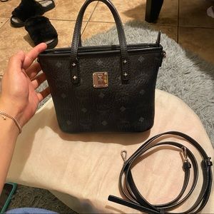Mcm Mini Anya Tote Black
